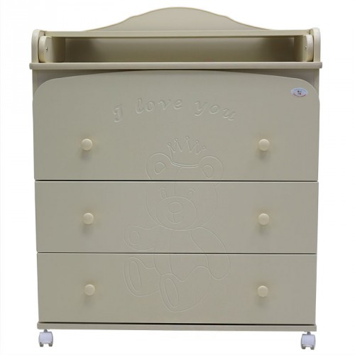 Комод пеленальный Топотушки Каролина МДФ - слоновая кость
