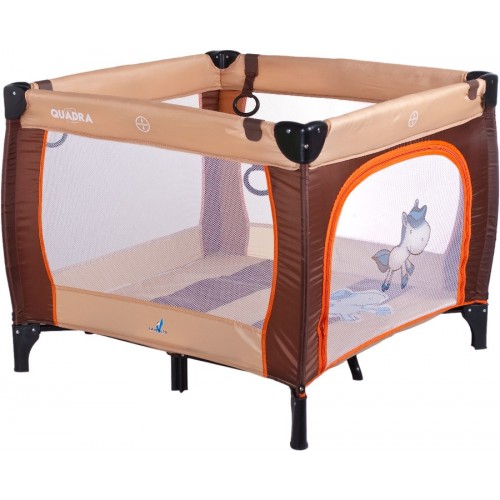 Детский манеж Caretero Quadra - brown