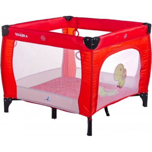 Детский манеж Caretero Quadra - red
