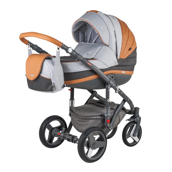 Детская коляска Adamex Vicco carmel&grey 2 в 1 - A23
