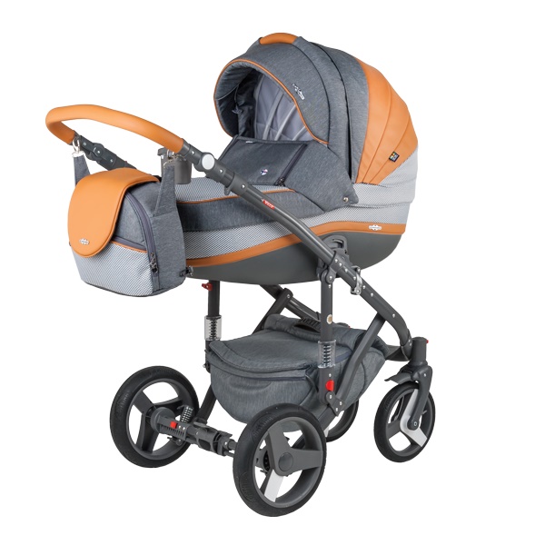 Детская коляска Adamex Vicco carmel&grey 2 в 1 - A21
