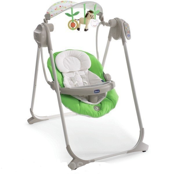 Кресло-качалка детское Chicco Polly Swing Up - green