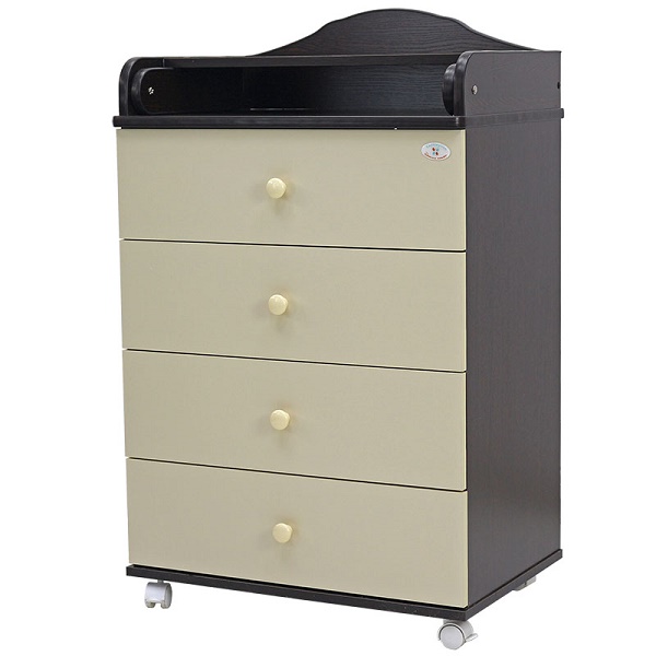 Комод пеленальный Топотушки Артемка мини 60/4 ЛДСП - венге-слоновая кость