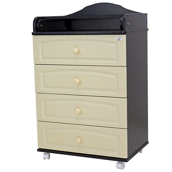 Комод пеленальный Топотушки Артемка мини 60/4 МДФ - венге-слоновая кость