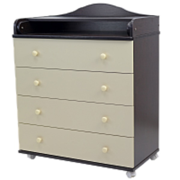 Комод пеленальный Топотушки Артемка  80/4 ЛДСП - венге-слоновая кость