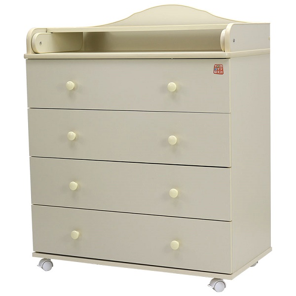 Комод пеленальный Топотушки Артемка  80/4 ЛДСП - слоновая кость