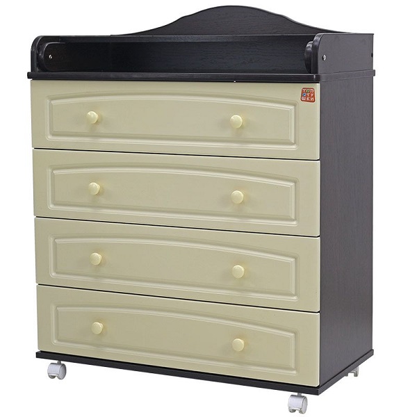 Комод пеленальный Топотушки Артемка 80/4 МДФ - венге-слоновая кость