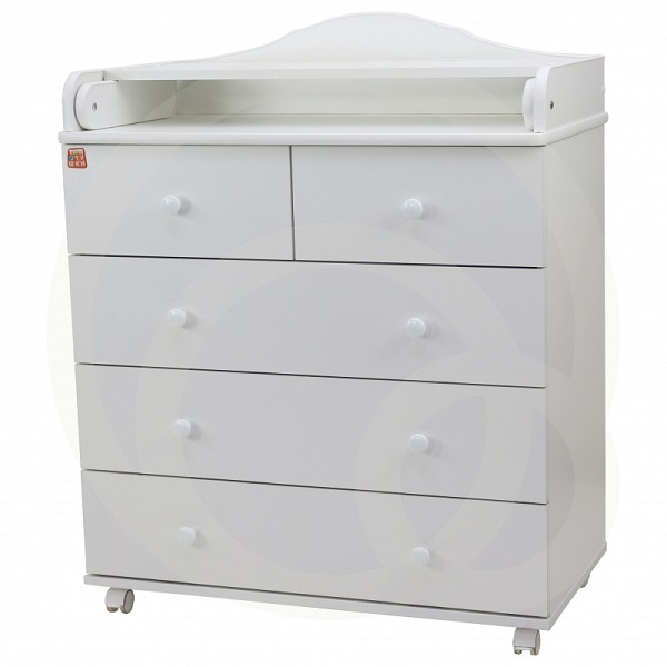 Комод пеленальный Топотушки Артемка  80/5 ЛДСП - белый