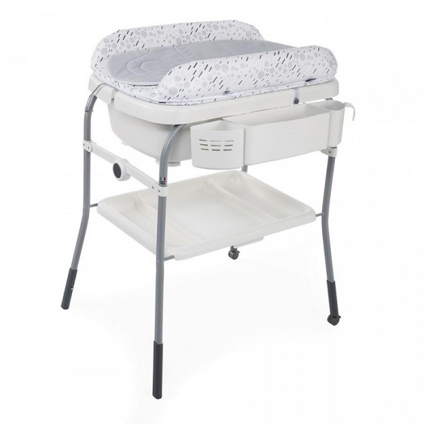 Пеленальнй столик с ванночкой Chicco Cuddle@Bubble - cool grey