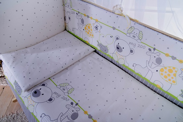 Бортики в кроватку Баю Бай Дружба - салатовый