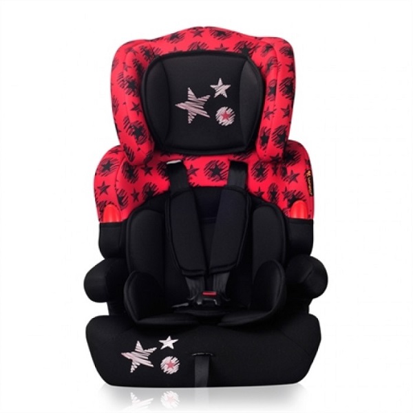 Автокресло Lorelli Kiddy - black/red stars