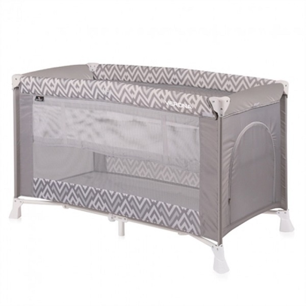 Манеж-кровать Lorelli Verona 2 - grey lines 2019