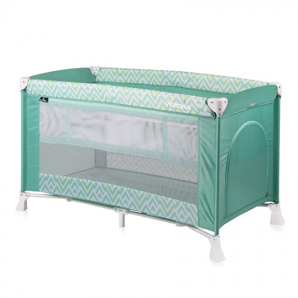 Манеж-кровать Lorelli Verona 2 - green lines 2019