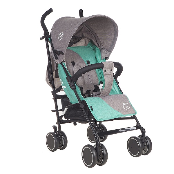 Прогулочная коляска-трость Bambola Lino - серый/ментол