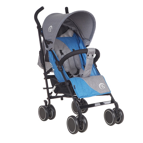 Прогулочная коляска-трость Bambola Lino - серо/голубой