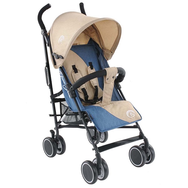 Прогулочная коляска-трость Bambola Lino - беж/индиго
