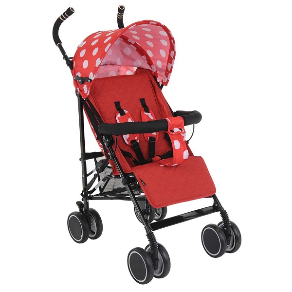 Прогулочная коляска Bambola Pallino - красно/белый