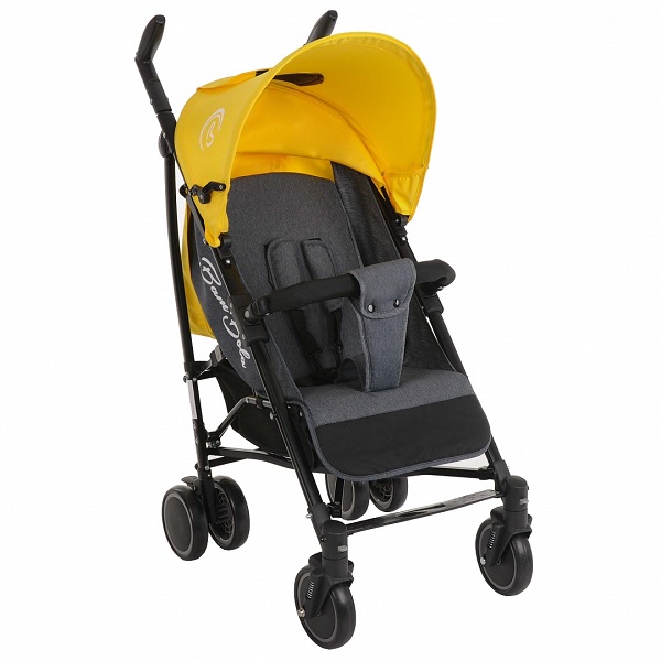 Прогулочная коляска-трость Bambola Eclipse - серо/желтый