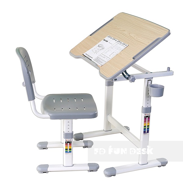 Набор мебели Fundesk Piccolino II - серый