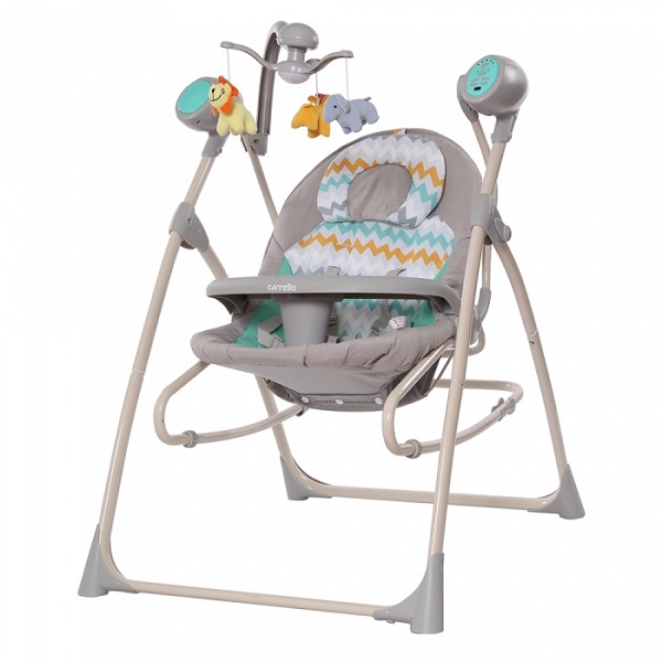 Шезлонг-качели Carrello Nanny - grey wave
