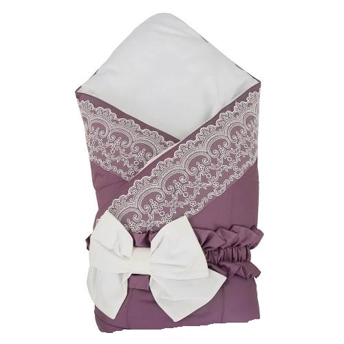 Одеяло-конверт с кружевом Pituso - фиолетовый
