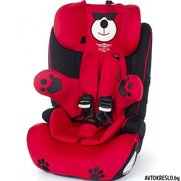 Автокресло Martin Noir Rocky Bob Fix - красное