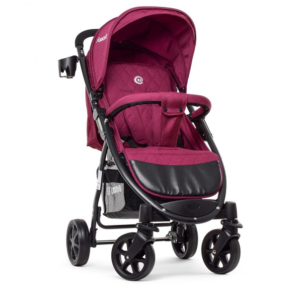 Прогулочная коляска El Camino Favorit M 3409L - burgundy red