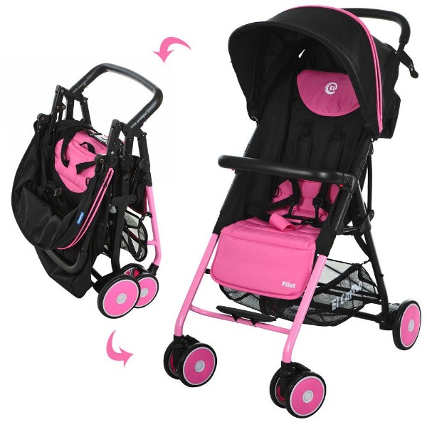 Прогулочная коляска El Camino Pilot M 3294-3 - розовый