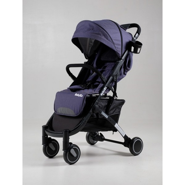 Прогулочная коляска BabyZZ D200 - джинс/черная рама