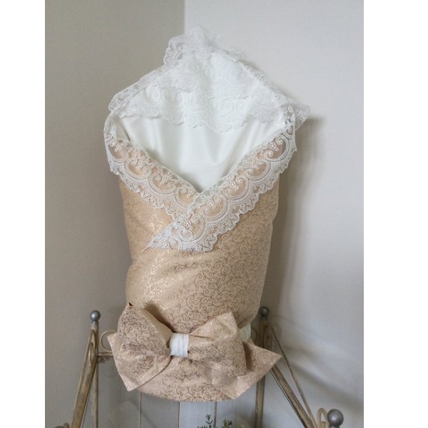 Одеяло-конверт на выписку Lapetti Sweet Teddy - бежевый