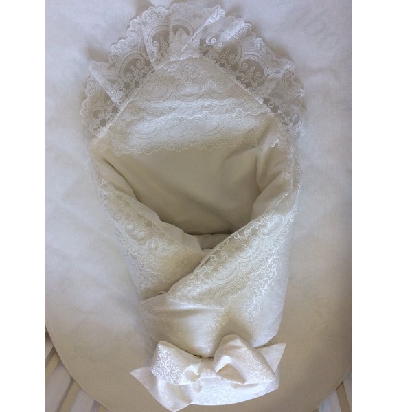 Одеяло-конверт на выписку Lapetti Sweet Teddy - молочный