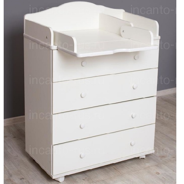 Комод пеленальный Incanto Agio 800/4 - белый
