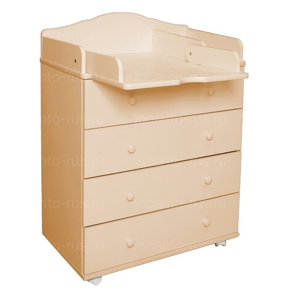 Комод пеленальный Incanto Agio 800/4 - слоновая кость