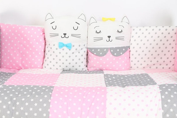 Комплект в кроватку Топотушки Китти 6 предметов - розовый