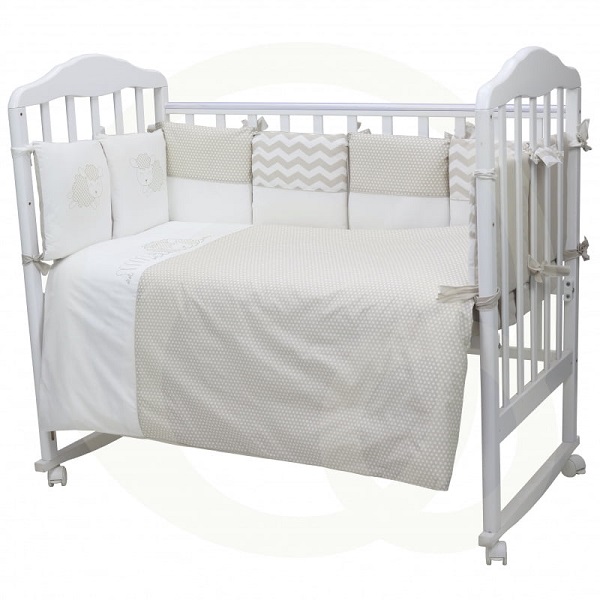 Комплект в кроватку Топотушки Долли 6 предметов - бежевый