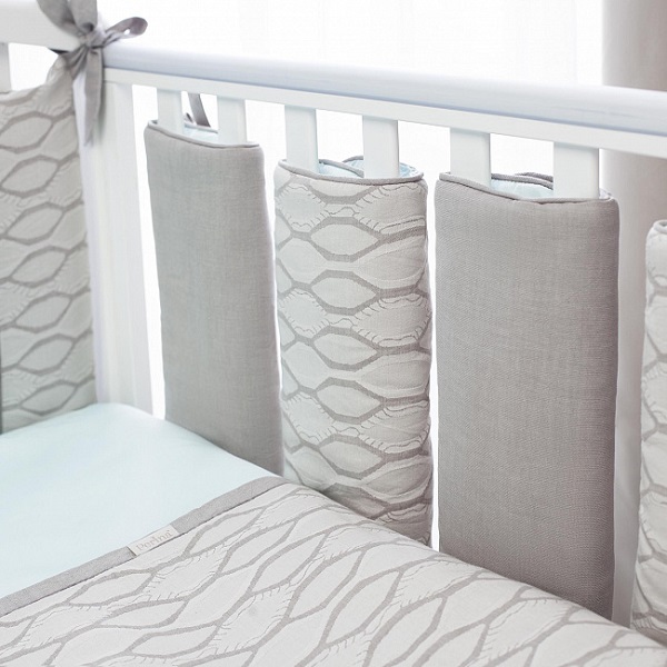 Стик бортик в кроватку Эльфетто - мятный