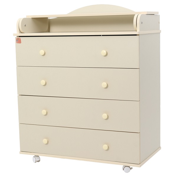 Комод пеленальный Топотушки Фортуна 80/4 ЛДСП - слоновая кость