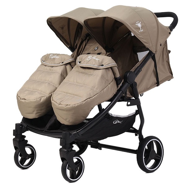 Прогулочная коляска для двойни Rant Beplane - beige