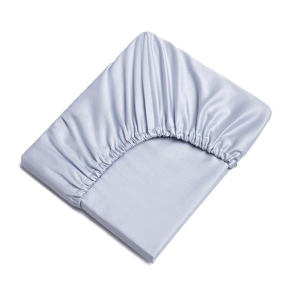 Простыня на резинке Перина для прямоугольной кроватки 120х60 - голубой