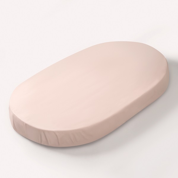 Простыня на резинке Перина для овальной кроватки 125х75 - бежевая