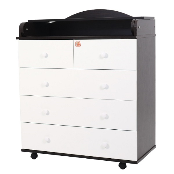 Комод пеленальный Топотушки Фортуна 80/5 ЛДСП - венге-белый