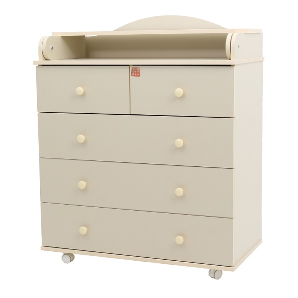 Комод пеленальный Топотушки Фортуна 80/5 ЛДСП - слоновая кость