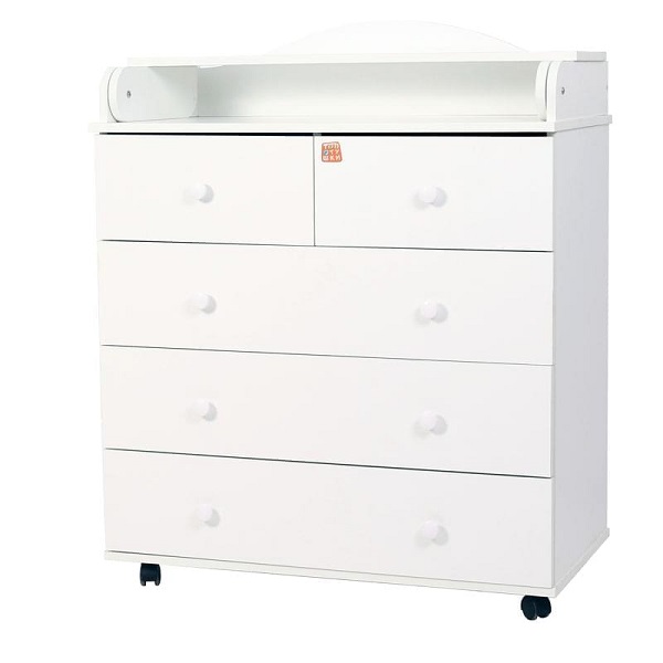 Комод пеленальный Топотушки Фортуна 80/5 ЛДСП - белый