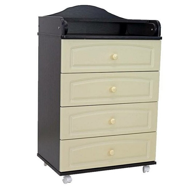 Комод пеленальный Топотушки Ричард 60/4 МДФ - венге-слоновая кость