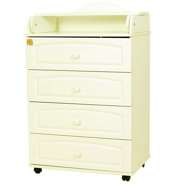 Комод пеленальный Топотушки Ричард 60/4 МДФ - слоновая кость