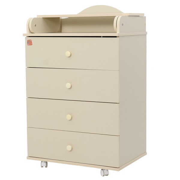 Комод пеленальный Топотушки Фортуна 60/4 ЛДСП - слоновая кость