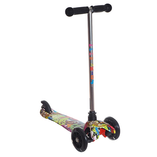 Самокат трехколесный Mars Suncolor Kids Mini light - граффити 3