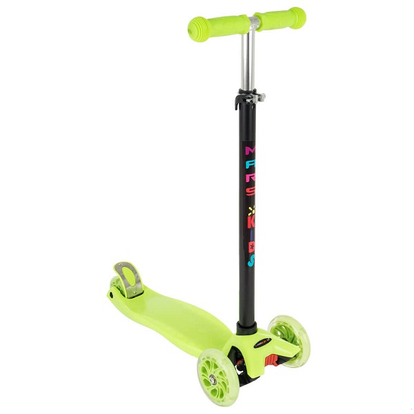 Самокат трехколесный Sucolor Mars Kids Maxi - зеленый