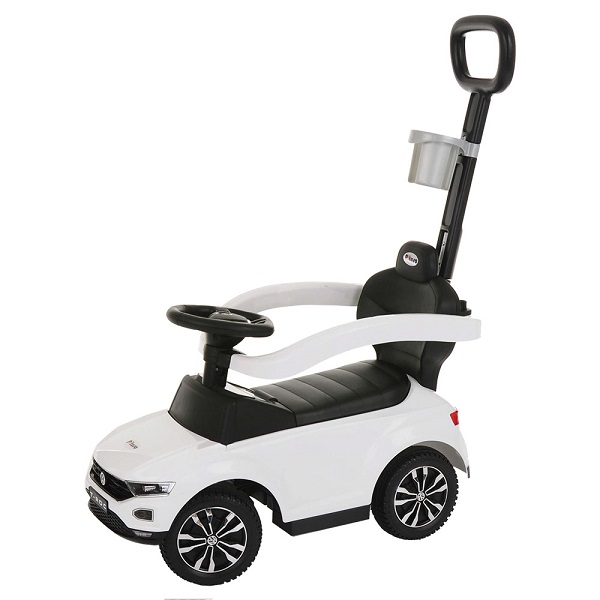 Машинка-каталка Pituso Volkswagen с ручкой - белый