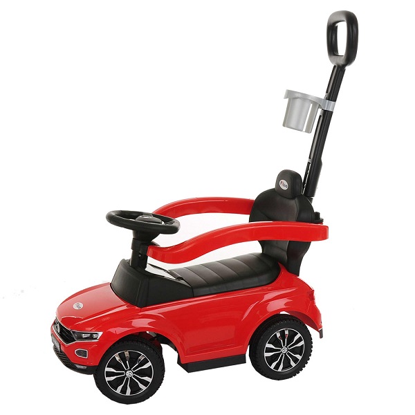 Машинка-каталка Pituso Volkswagen с ручкой - красный